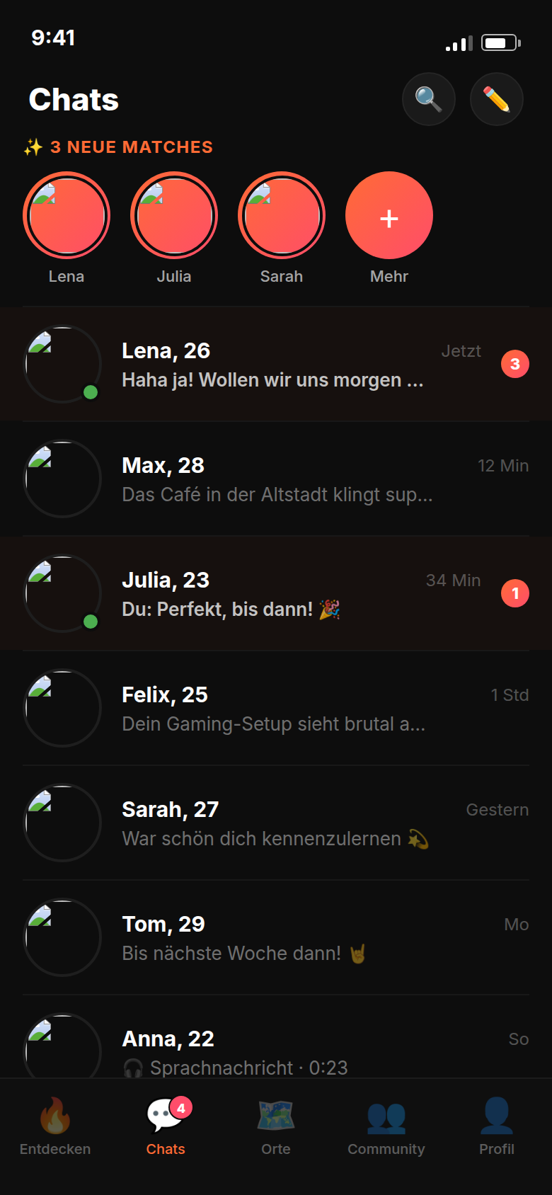 Chats — Nachrichten